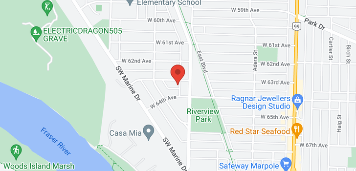 map of 1826 W 63RD AVENUE